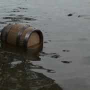 Barrel Of Wood Floating On The Waves In The Sea Stock Footage Videohive