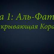 Ахьмад Гулиев Сура 1 Аль Фатиха Открывающая Коран