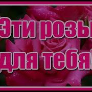 Эти Розы Для Тебя Я Хочу Чтоб Знала Ты