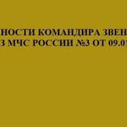 Обязанности Командира Звена Гдзс