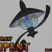 How To Draw Lampent Pokemon Drawing Animals