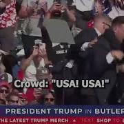 Crowd Shouts Usa Usa After Apparent Assassination Attempt On Trump
