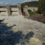 Водопад Иматры Шлюз Сброс Воды Часть 1