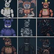 Fnaf Sfm First Gen Redbear White Rabbit Baby Characters Timeline