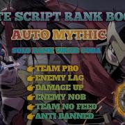 Update Script Rank Booster Auto Mythic Mobile Legends Terbaru Patch