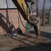 Гидромолот Cat H70 Работа Трамбовкой