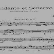 Andante And Scherzo For Trumpet And Piano No 1 Andante