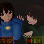 Mmd X Undertale Smile Frisk And Chara