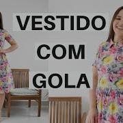 Vestido Com Gola E Colarinho Corte E Costura Ellen Borges