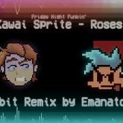 Kawai Sprite Roses Emanator Chiptune Remix Friday Night Funkin