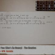 I Want You She S So Heavy The Beatles Bass Backing Track With Chords