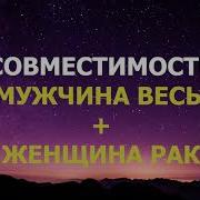 Совместимость Мужчина Весы Женщина Рак