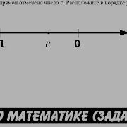 На Координатной Прямой Отмечено Число C Огэ 2017 Задание 2 Школа Пифагора