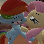 My Littlepony Rainbow Dash And Fluttershy Kiss