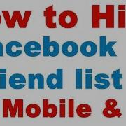 How To Hide Friends List On Facebook On Mobile Pc Easily Facebook Friend Hide