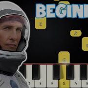 Hans Zimmer Interstellar Easy Piano Tutorial Day One Interstellar Main Theme