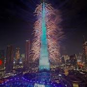 Amazing Light Show On Burj Khalifa Dubai