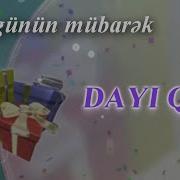 Dayi Qizi Ad Günün Doğum Günün Mübarək
