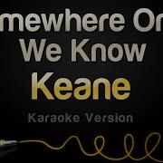 Keane Somewhere Only We Know Karaoke Instrumental