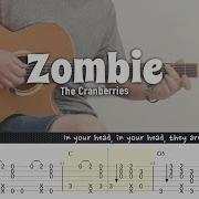 Zombie The Cranberries Fingerstyle Guitar With Tabs