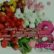 8 Март Майрамыныздар Менен Куттуктайм