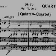 Joseph Haydn String Quartet Op 76 No 2 Quinten