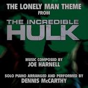 The Lonely Man Theme From The Television Series The Incredible Hulk For Solo Piano Joe Harnell Single
