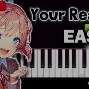 Doki Doki Literature Club Your Reality Easy Piano Tutorial
