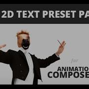 2D Text Preset Pack For Animation Composer Plug In After Effects Template