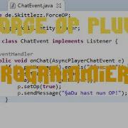 Minecraft Forceop Plugin Programmieren