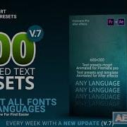 800 Text Presets For Premiere Pro Mogrt After Effects Free Template