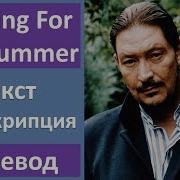 Looking For The Summer Chris Rea Русский Текст
