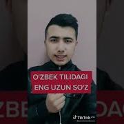 Uzbek Tilida Eng Uzun Sõz