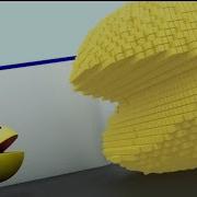 Pacman 3D Vs 2D Pixels Pacman