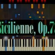 Sicilienne Op 78 Piano Fauré