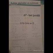 7 Sinf Algebra Misollar Javoblari