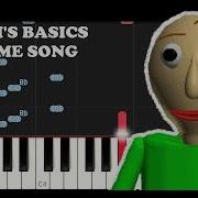 Baldi School Theme Pianino
