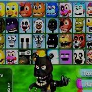 Fnaf World Multiplayer All 48 Characters Unlocked All Animatronics