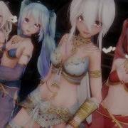 Mmd ヒビカセ Resonate Haku Miku Teto Ia Arabian 4K Uhd Nico Nico