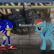 Mugen Sonic Vs Rainbow Dash