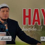 Hayo Haqida Abdulaziz Domla