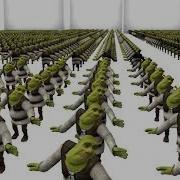 An Army Of Shrek Dancing To Shrekophone