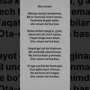Musofir Qiz Ona Haqida Sher