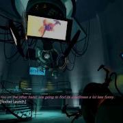 Playing Portal 1 Glados Fight