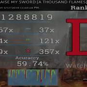 Osu Raise My Sword Thousand Flames Ez Dt