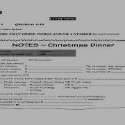 Notes Christmas Dinner Ielts Listening Practice Test 25 07 2019 Cambridge Book Test 3