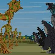 Evolution Godzilla And Groot