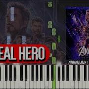 The Real Hero Avengers Endgame Ost Synthesia Piano Tutorial Sheets Midi