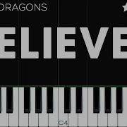 Imagine Dragons Believer Easy Piano Tutorial