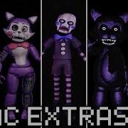 Five Nights At Candy S Remastered Official Extras All Animatronics